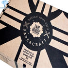 Customized Black Printed Logo Garment Cardboard Kraft PaPer Packing Corrugated Shipping Boxes
