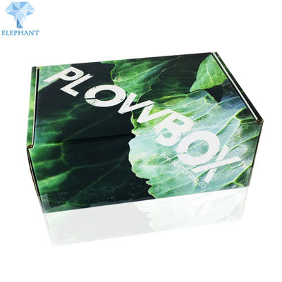การพิมพ์แบบกำหนดเอง Eco Die Friendly Cut Flat Pack กล่องกระดาษลูกฟูกพับกล่องจัดส่ง Melon
