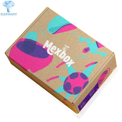 กล่องกระดาษลูกฟูก C2S สี่เหลี่ยมจัตุรัส CMYK Folding